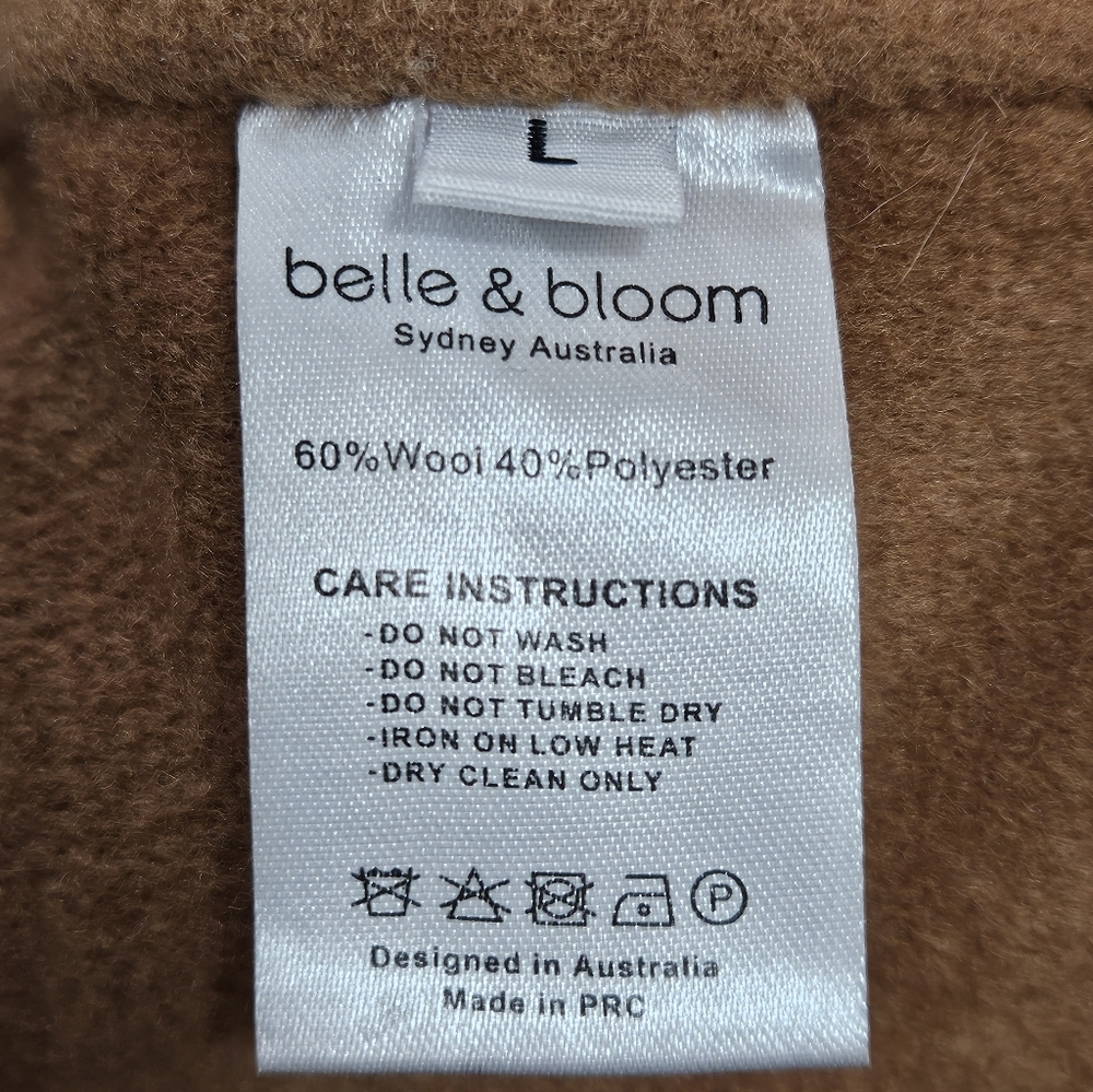 Belle & Bloom Ex-Boyfriend Wool Blend Oversized Jacket - Camel - Picture 6 of 8